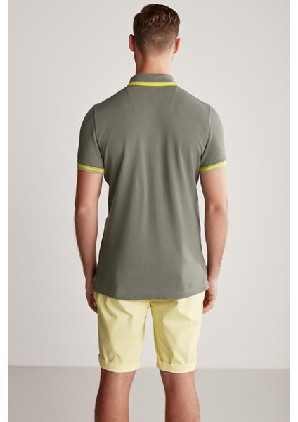 Pike Pamuk Haki Polo T-Shirt