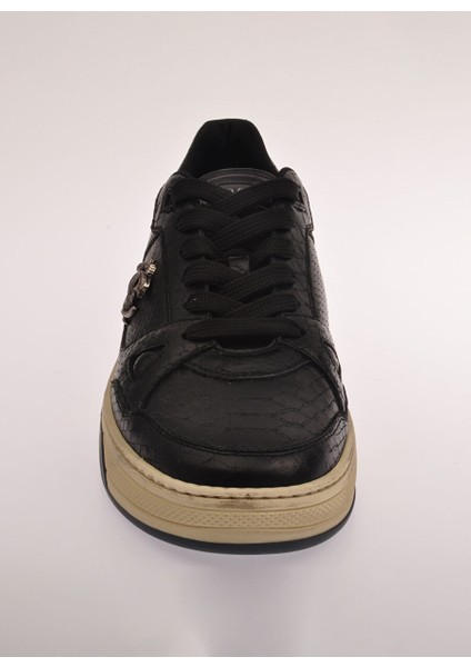 Siyah Erkek Deri Sneaker 27770 modelleri