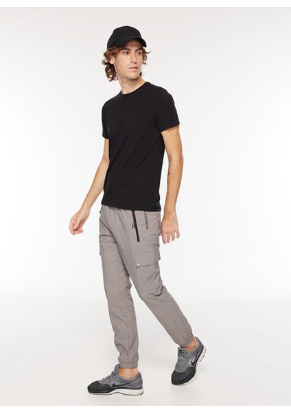 Gmg Fırenze Standart Bel Normal Paça Slim Fit Gri Erkek Pantolon ZR23MSS01019