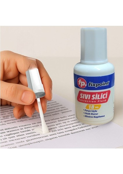 Sıvı Silici Daksil 6 Adet 18 ml Fırçalı Sıvı Düzeltici Daksil Yazı Düzeltici Okul Ofis Büro Fırça Uçlu Daksi fiyatları