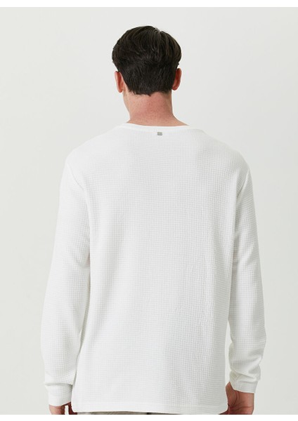 Bisiklet Yaka Ekru Erkek Sweatshırt 1087805