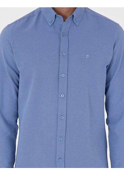 Mavi Oxford Slim Fit Uzun Kollu Gömlek