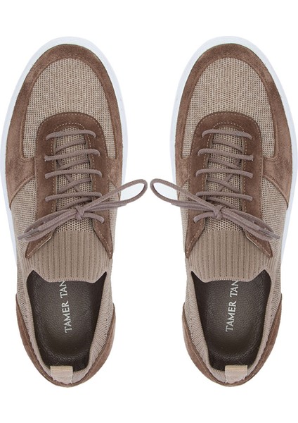 Erkek Deri & Tekstil Vizon Sneakers & Spor Ayakkabı