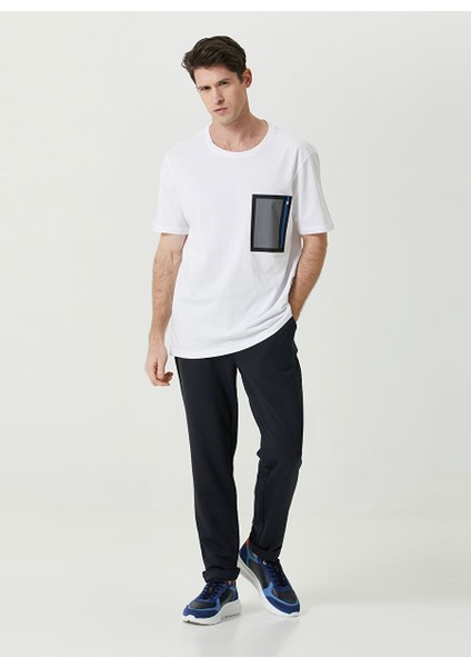 Bisiklet Yaka Beyaz Erkek T-Shirt 1087541 fiyatları