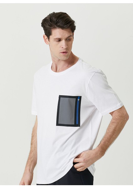 Bisiklet Yaka Beyaz Erkek T-Shirt 1087541 modelleri