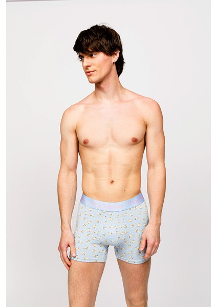 x Kurtaran Ev - Desenli Erkek Boxer - Poppy