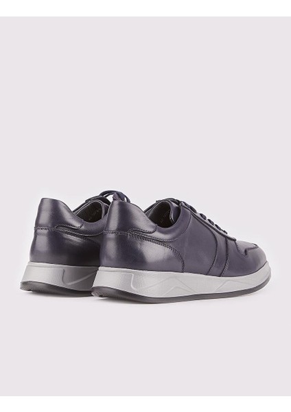 Lacivert Erkek Deri Sneaker 25635