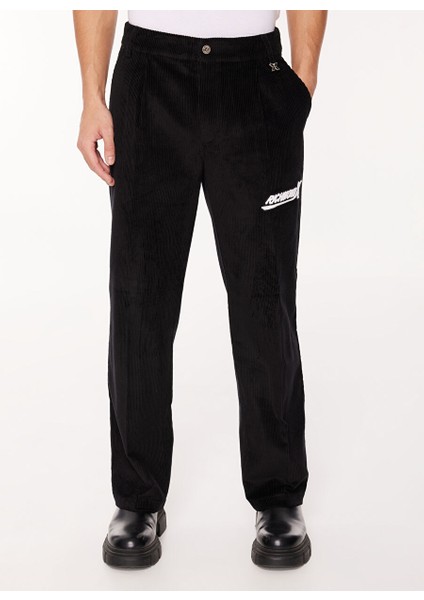 Normal Bel Bol Paça Straight Siyah Erkek Pantolon UMA23035PA modelleri