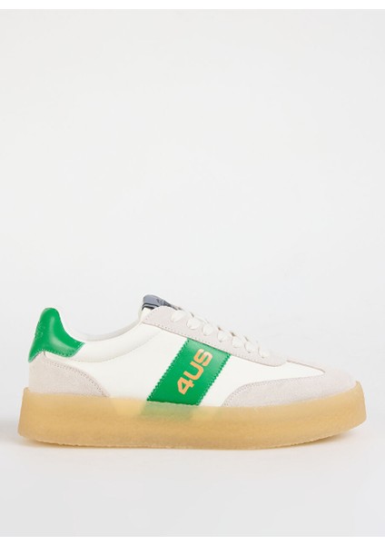 Beyaz-Yeşil Erkek Sneaker Mark 100