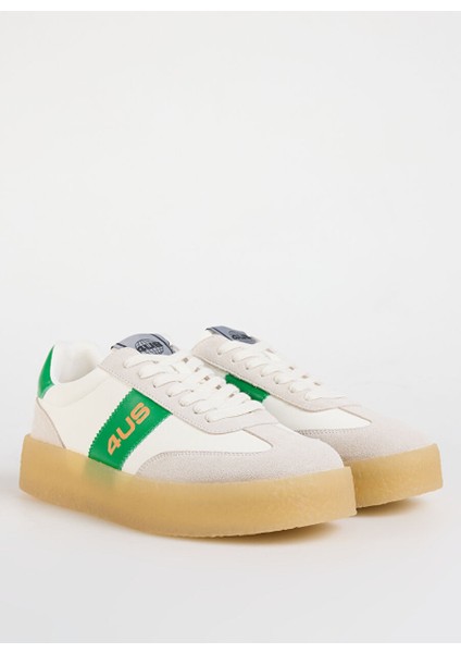 Beyaz-Yeşil Erkek Sneaker Mark 100