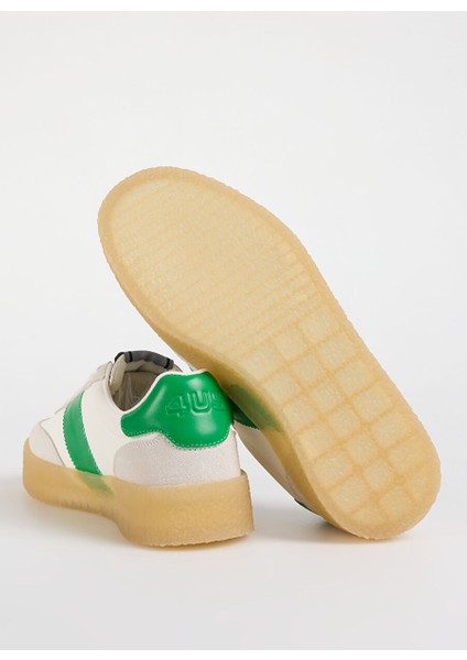 Beyaz-Yeşil Erkek Sneaker Mark 100
