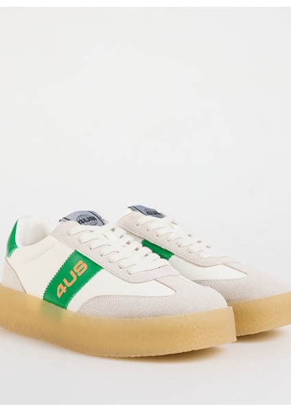 Beyaz-Yeşil Erkek Sneaker Mark 100