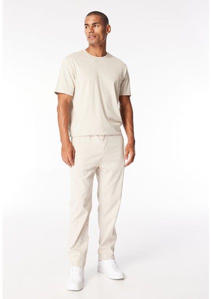 Gmg Fırenze Standart Bel Normal Paça Regular Fit Bej Erkek Pantolon ZR24MSS01054
