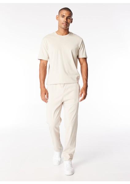 Gmg Fırenze Standart Bel Normal Paça Regular Fit Bej Erkek Pantolon ZR24MSS01054