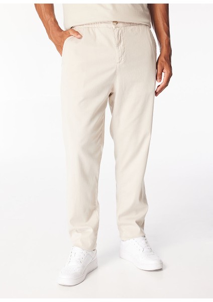 Gmg Fırenze Standart Bel Normal Paça Regular Fit Bej Erkek Pantolon ZR24MSS01054