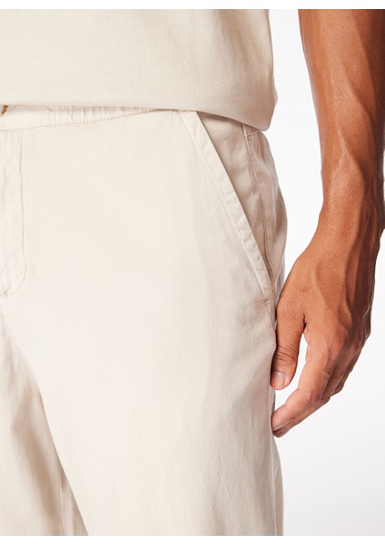 Gmg Fırenze Standart Bel Normal Paça Regular Fit Bej Erkek Pantolon ZR24MSS01054