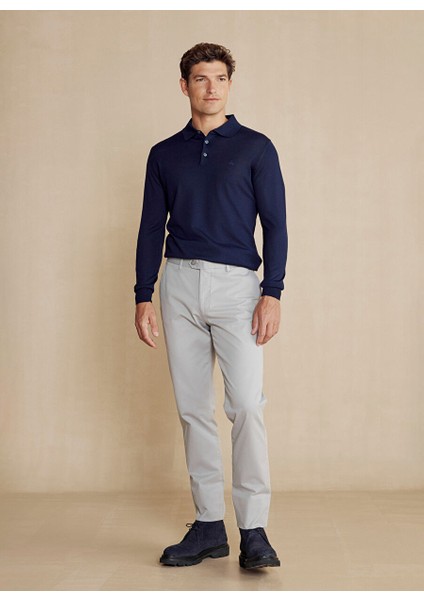 Gri Melanj Erkek Regular Fit Pantolon Uzun Dilli Parça Boya Chino Pantolo fiyatları
