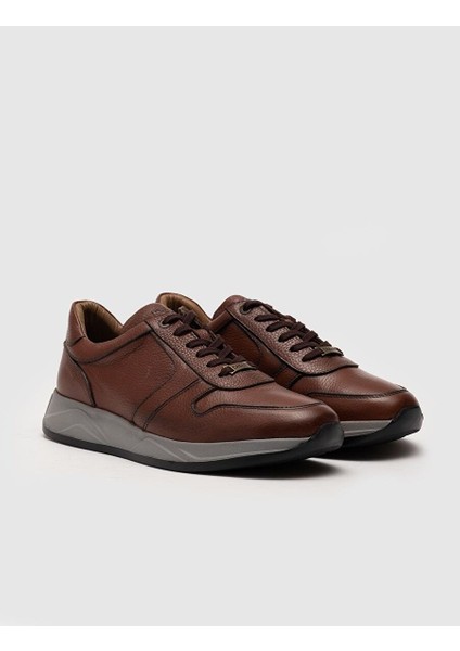 Taba Erkek Deri Sneaker 25632