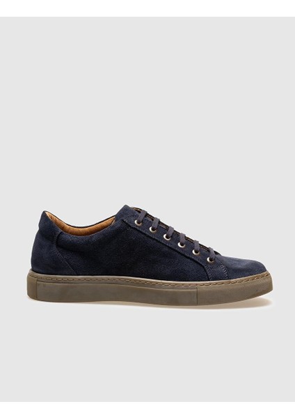 Lacivert Erkek Süet Sneaker 28544