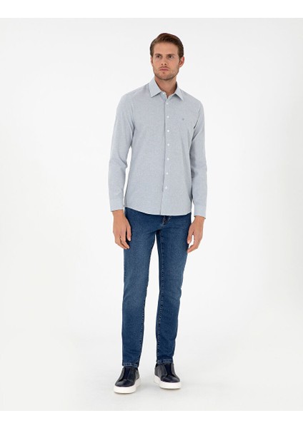 Indigo Slim Fit Uzun Kollu Gömlek