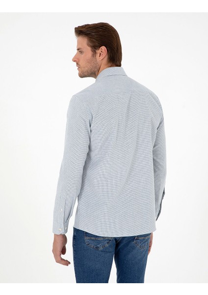 Indigo Slim Fit Uzun Kollu Gömlek