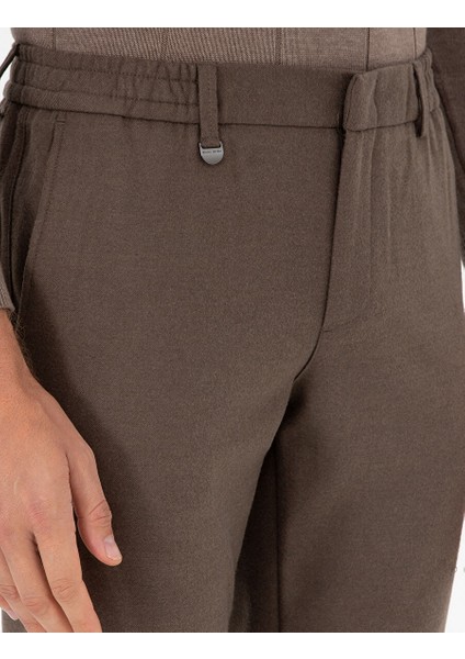 Kahverengi Ex. Slim Fit Kumaş Pantolon indirimleri