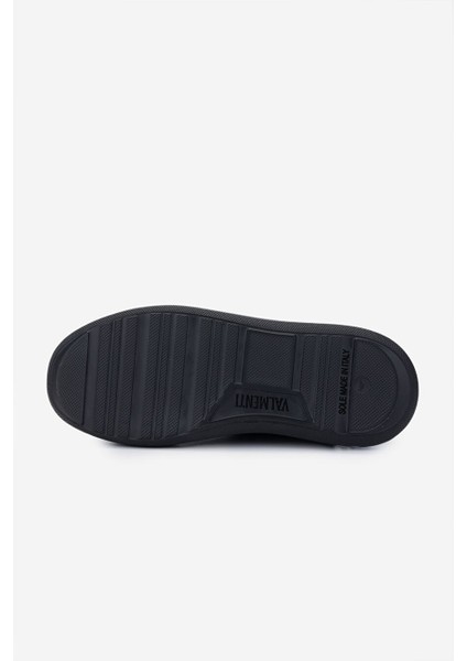 Erkek Hakiki Deri Siyah Deri Sneakers & Spor Ayakkabı