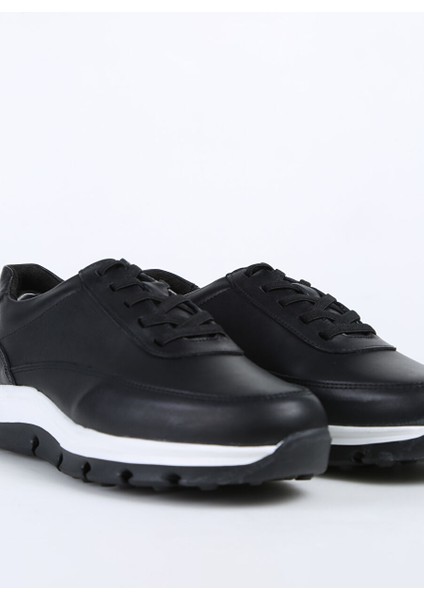 Siyah-Beyaz Erkek Deri Sneaker Seth-Dayton modelleri