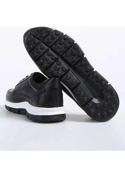 Siyah-Beyaz Erkek Deri Sneaker Seth-Dayton indirimleri
