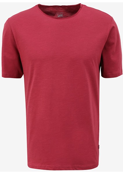Gül Kurusu Erkek Bisiklet Yaka T-Shirt L241570A11