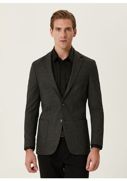 Slim Fit Siyah Erkek Ceket 1089655