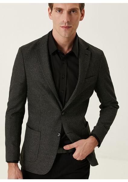 Slim Fit Siyah Erkek Ceket 1089655