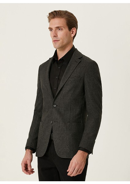 Slim Fit Siyah Erkek Ceket 1089655