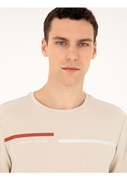 Camel Regular Fit Sweatshirt