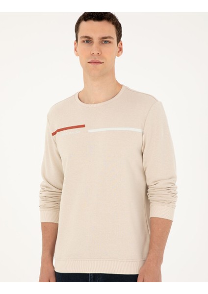 Camel Regular Fit Sweatshirt