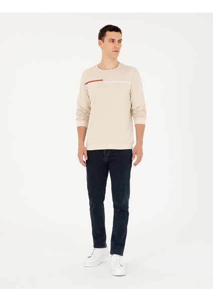 Camel Regular Fit Sweatshirt