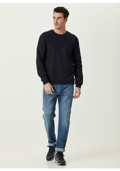 Bisiklet Yaka Lacivert Erkek Sweatshırt 1085997 fiyatları