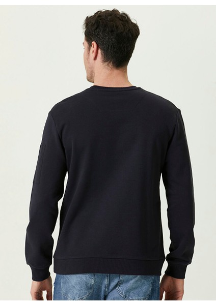 Bisiklet Yaka Lacivert Erkek Sweatshırt 1085997 fırsatları