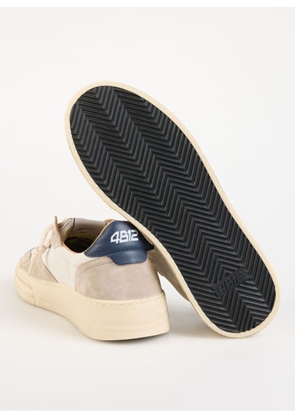 Beyaz-Bej Erkek Deri - Kumaş Sneaker Hyper indirimleri