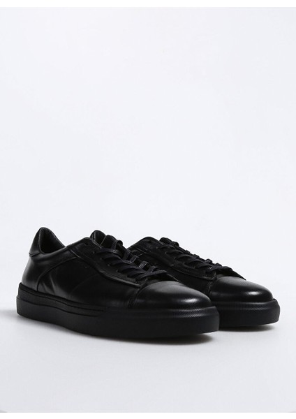 Siyah Erkek Deri Sneaker 323-02
