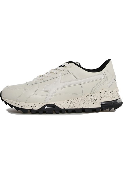 Beyaz Erkek Deri Sneaker Breeze 3-M