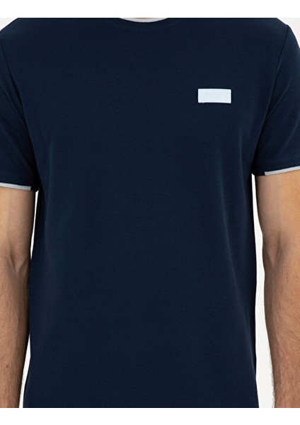 Lacivert Slim Fit Tişört
