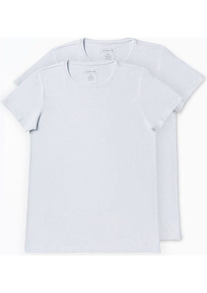Ikili Beyaz Iç Giyim T-Shirt Seti fiyatları