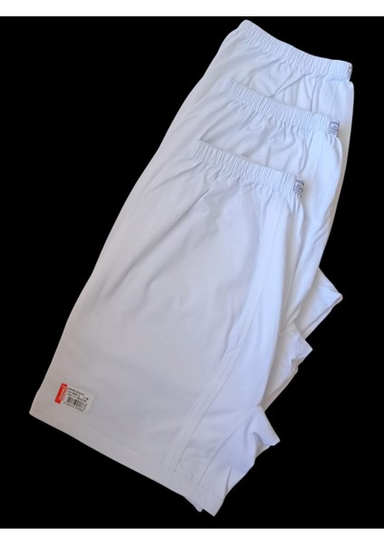 Erkek Paçalı Külot Arjantin 3'lü Avantajlı Paket %100 Pamuklu Cotton Beyaz Regular Geniş Kalıp Pabc1-1