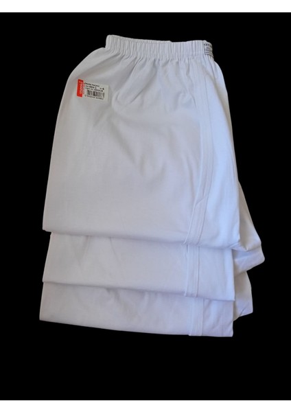 Erkek Paçalı Külot Arjantin 3'lü Avantajlı Paket %100 Pamuklu Cotton Beyaz Regular Geniş Kalıp Pabc1-1 modelleri