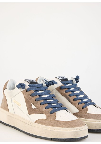 Beyaz-Bej Erkek Deri Sneaker Kyle modelleri