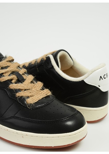 Siyah Erkek Deri Sneaker Sheg indirimleri