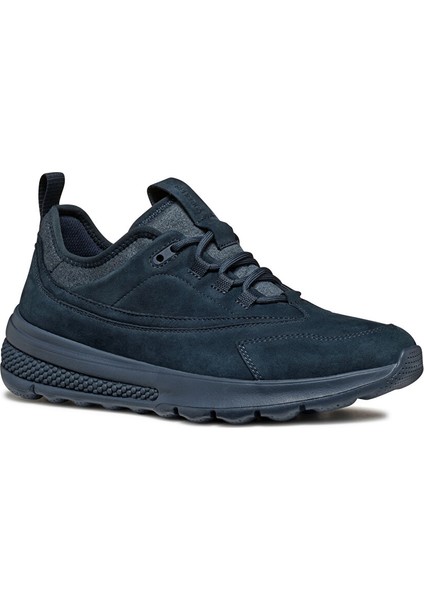Lacivert Erkek Deri Sneaker