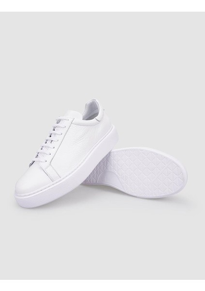 Kahverengi Erkek Deri Sneaker 125417
