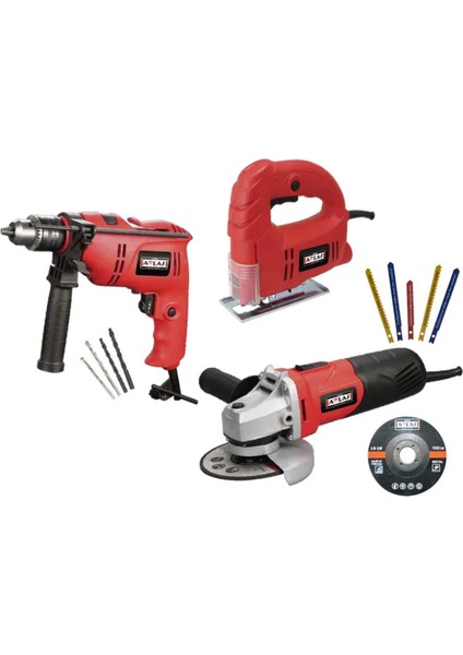 Eco Set 3A Matkap & Taşlama & Dekupaj 120V